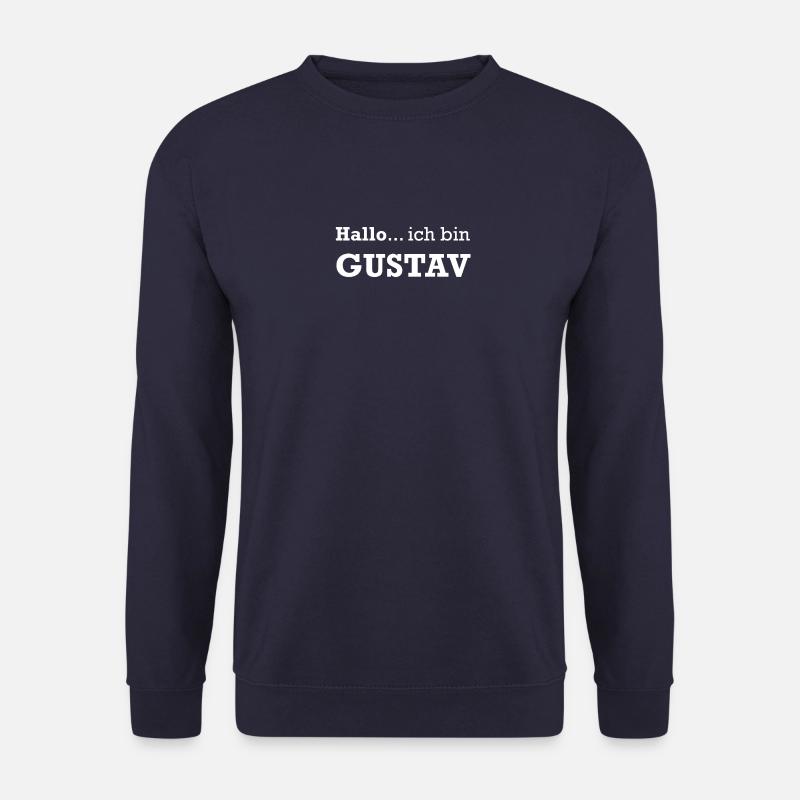 Hallo ich bin GUSTAV - Namestag Geburtstag - Unisex Pullover - Navy