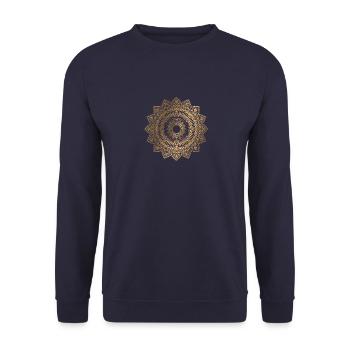 Mandala Yoga - T-shirt - Sweat-shirt Unisexe - marine - Devant - Alina (178cm) & Michal (187cm)
