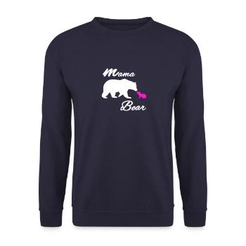 maman maman mère maman maman vintage hipster maman - Sweat-shirt Unisexe - marine - Devant - Alina (178cm) & Michal (187cm)