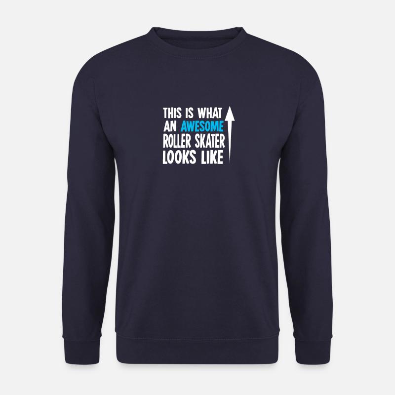 skater derby rollerskates inliner rollschuhfahrer - Unisex Pullover - Navy