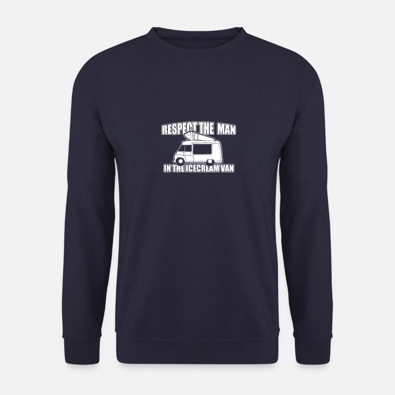 Respekt Eiswagen Eisverkäufer Speiseeis Dessert - Unisex Pullover - Navy