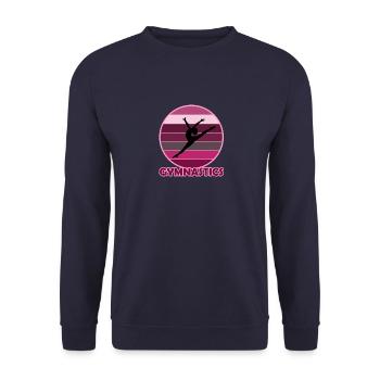 Gymnastique Gymnastique Gymnastique - Sweat-shirt Unisexe - marine - Devant - Alina (178cm) & Michal (187cm)