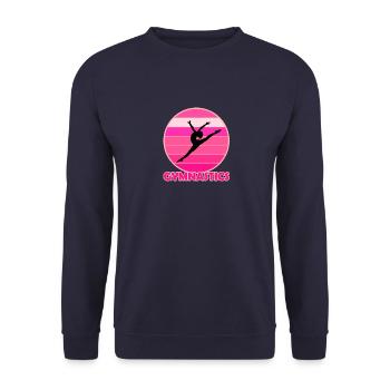 Gymnastique Gymnastique Gymnastique - Sweat-shirt Unisexe - marine - Devant - Alina (178cm) & Michal (187cm)