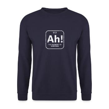 Nerd - Unisex Sweatshirt - navy - Front - Alina (178cm) & Michal (187cm)