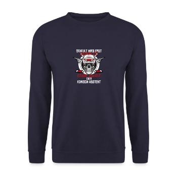 Geheult wird erst wenn es stark blutet Eishockey - Unisex Pullover - Navy - Vorne - Alina (178cm) & Michal (187cm)