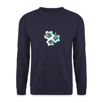 Hawaii Honolulu Boarder Surfer Tiki Vacances d'été - Sweat-shirt Unisexe - marine - Devant - Alina (178cm) & Michal (187cm)