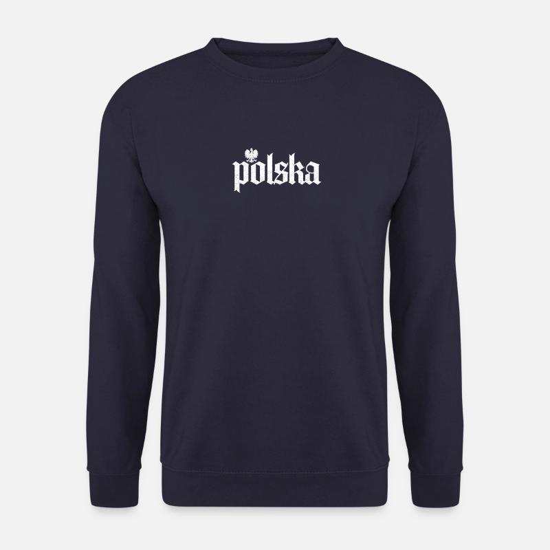 Polska Polen Polnisch Adler Geschenk - Unisex Pullover - Navy