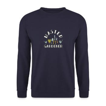 jardinier - Sweat-shirt Unisexe - marine - Devant - Alina (178cm) & Michal (187cm)