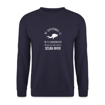 Équipement de plongée sous-marine - Sweat-shirt Unisexe - marine - Devant - Alina (178cm) & Michal (187cm)