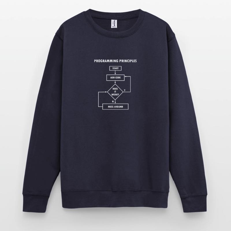 Programming principles computer science nerd Unisex Sweatshirt