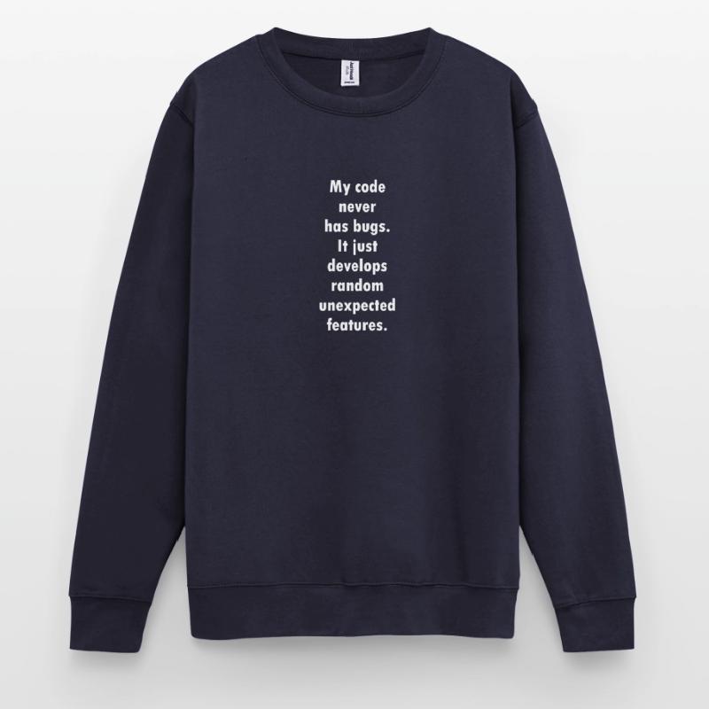 Programmer code bugs computer science nerd Unisex Sweatshirt