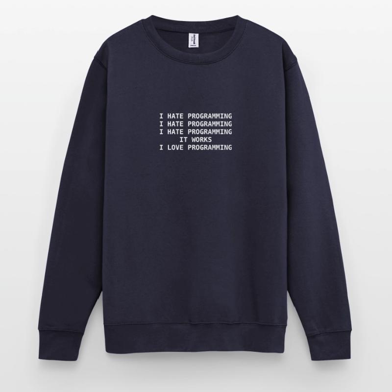 Ich Hasse Programmieren Computer Science Nerd Idee Unisex Pullover