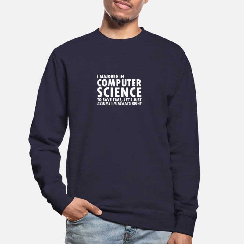 Computer science degree computer scientist programmer Unisex Sweatshirt