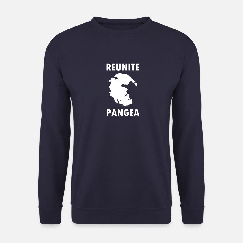 Reunite Pangea Lustiger Geographie Spruch Geo Nerd - Unisex Pullover - Navy
