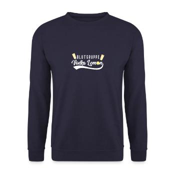 Wodka Lemon Party Gruppen - Unisex Pullover - Navy - Vorne - Alina (178cm) & Michal (187cm)