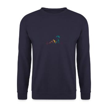 Cadeau de parapente parapente - Sweat-shirt Unisexe - marine - Devant - Alina (178cm) & Michal (187cm)