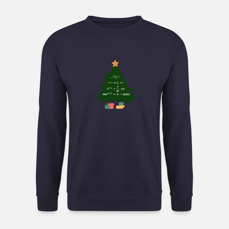 Mathematiker Geschenk Weihnachten Merry X-Mas Nerd - Unisex Pullover - Navy