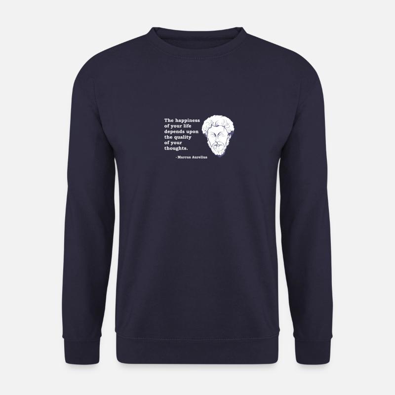 Marcus Aurelius citation philosophie philosophe Stoic - Sweat-shirt Unisexe - marine