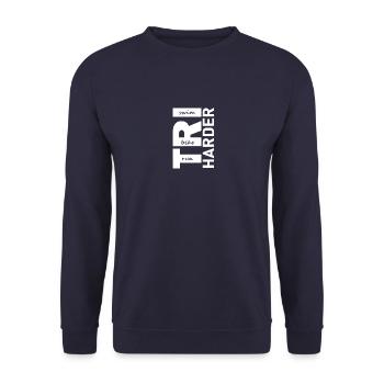 Triathlon Triathlete Gift Hobby Sport Training - Unisex Sweatshirt - navy - Front - Alina (178cm) & Michal (187cm)