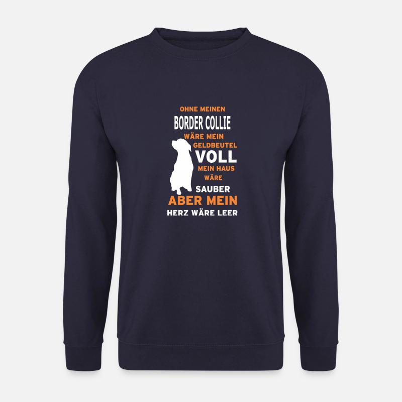 BORDER COLLIE - Unisex Pullover - Navy