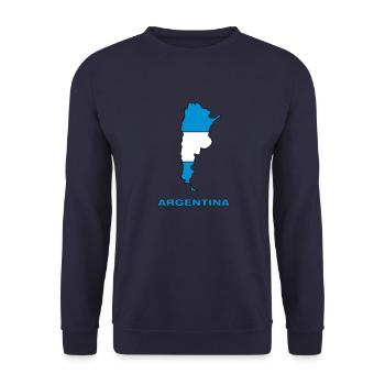argentina - Unisex Pullover - Navy - Vorne - Alina (178cm) & Michal (187cm)