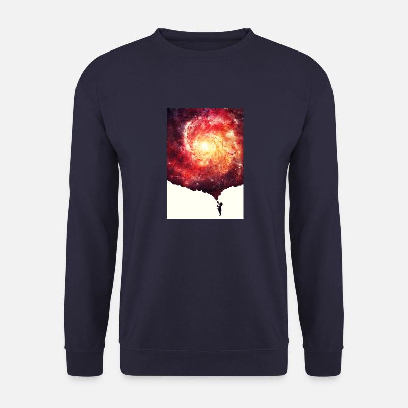 The universe in a soap-bubble - Handycase - Unisex Pullover - Navy