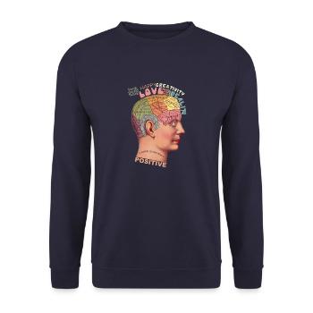 bonne santé - Sweat-shirt Unisexe - marine - Devant - Alina (178cm) & Michal (187cm)