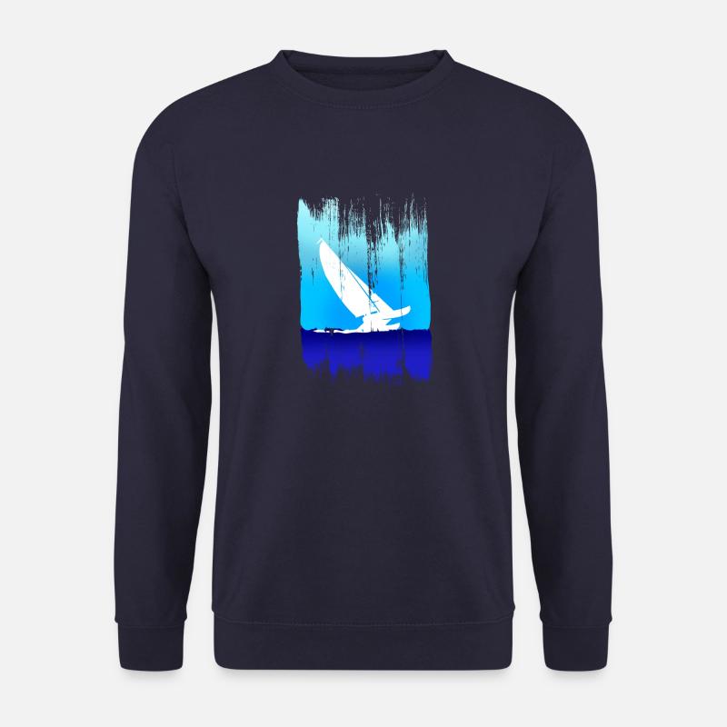 Catsailing Brush Strokes Look - Unisex Pullover - Navy