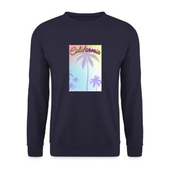 California - Unisex Sweatshirt - navy - Front - Alina (178cm) & Michal (187cm)