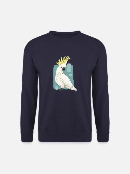 Tolles Kakadu Cockatoo Vogel Volliere Vogelkäfig - Unisex Pullover - Navy