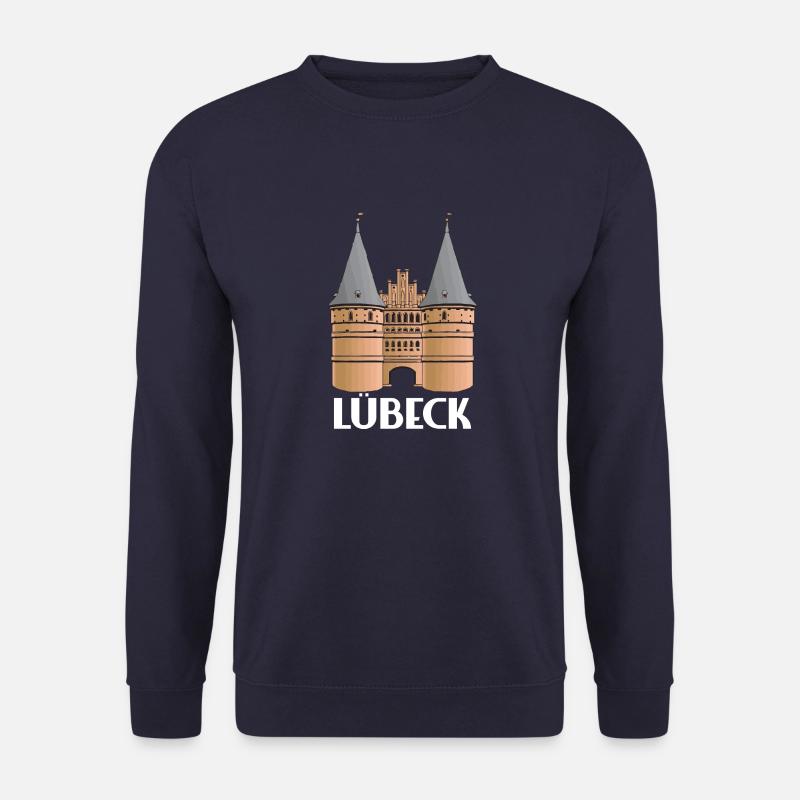 Holstentor Lübeck - Unisex Pullover - Navy