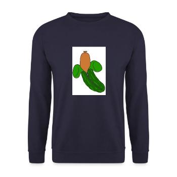 Danny, la saucisse déguisée - Sweat-shirt Unisexe - marine - Devant - Alina (178cm) & Michal (187cm)