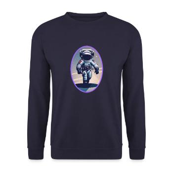 walking on mars - Sweat-shirt Unisexe - marine - Devant - Alina (178cm) & Michal (187cm)