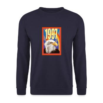 1997 - Unisex Pullover - Navy - Vorne - Alina (178cm) & Michal (187cm)