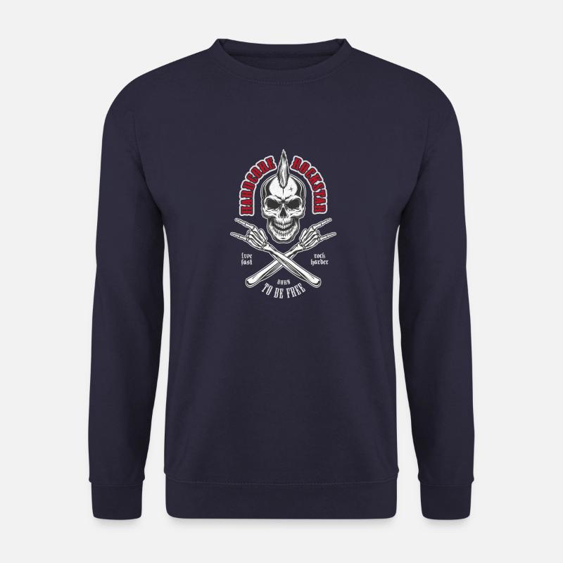 Hardcore-Totenkopf - Unisex Pullover - Navy