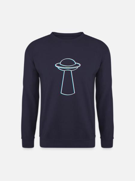 UFO Glitch – Ambiance rave et techno - Sweat-shirt Unisexe - marine