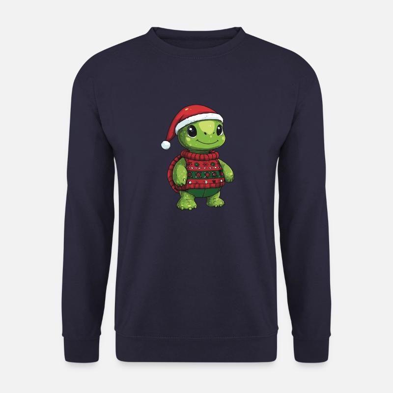 Schildkröte Weihnachten Comic - Unisex Pullover - Navy