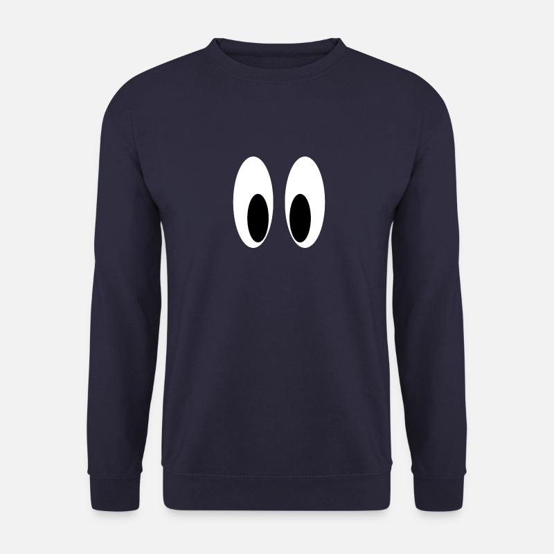 squinting eyes, funny, funny - Unisex Sweatshirt - navy