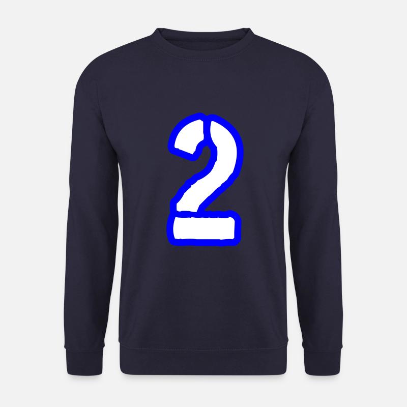 2 Symbole numérique - Sweat-shirt Unisexe - marine