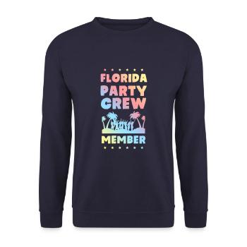 Équipe de fête en Floride - Sweat-shirt Unisexe - marine - Devant - Alina (178cm) & Michal (187cm)