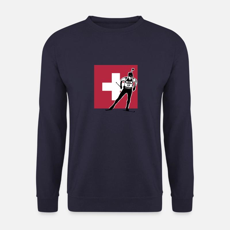Biathlon - Langlauf -Schweiz - swiss - Unisex Pullover - Navy