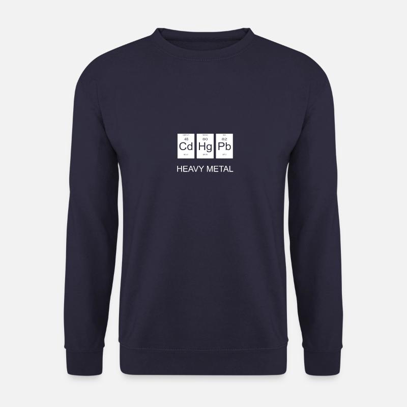 Heavy metal bands Periodensystem Nerd Geschenk - Unisex Pullover - Navy