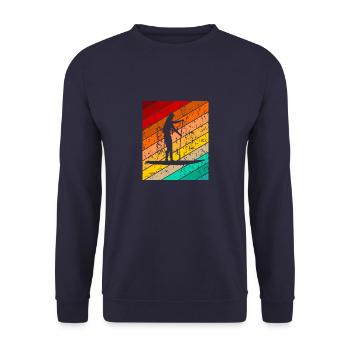 Stand Up Paddling Board SUP Paddeln - Unisex Pullover - Navy - Vorne - Alina (178cm) & Michal (187cm)