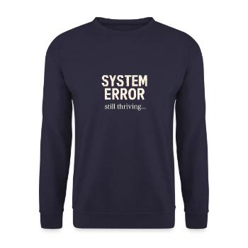 System Error - Unisex Pullover - Navy - Vorne - Alina (178cm) & Michal (187cm)