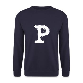 P - Sweat-shirt Unisexe - marine - Devant - Alina (178cm) & Michal (187cm)