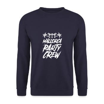Mallorca Party Crew Holidays - Unisex Sweatshirt - navy - Front - Alina (178cm) & Michal (187cm)