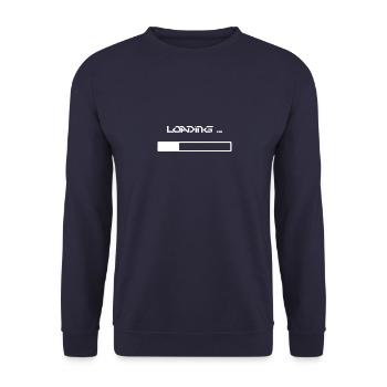 Loading funny Nerd Geek Geschenkidee Gaming - Unisex Pullover - Navy - Vorne - Alina (178cm) & Michal (187cm)