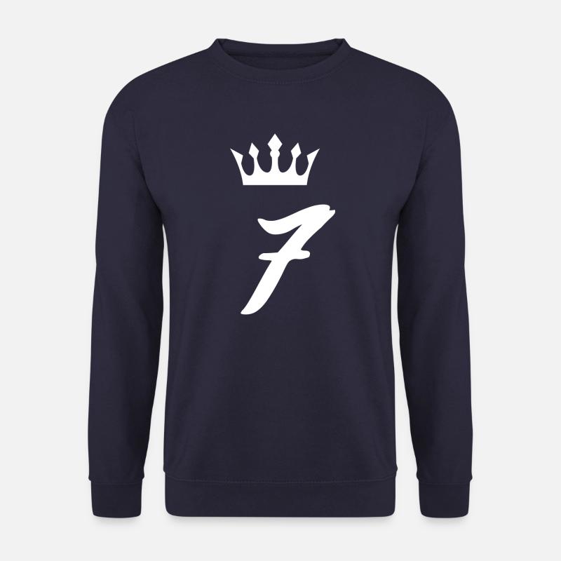 7 Zahl Krone - Unisex Pullover - Navy
