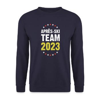 Après-ski 2023 - Unisex Sweatshirt - navy - Front - Alina (178cm) & Michal (187cm)