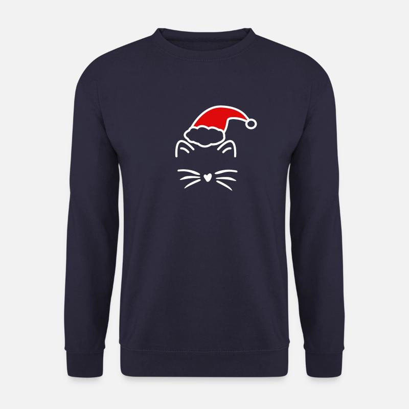 cat has xmas - Unisex Sweatshirt - navy